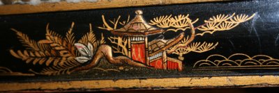 Chinoiserie decoratiepaneel op meubel